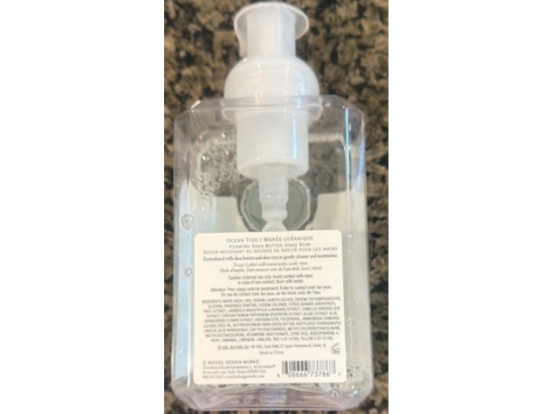 Michel Design Works Foaming Shea Butter Hand Soap, Ocean Tide, 17.8 fl oz/530 mL