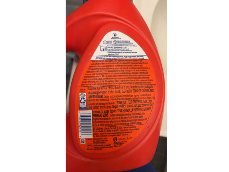 Tide Liquid Laundry Detergent, Original Scent, 48 Loads, 63 fl oz/1.86 L