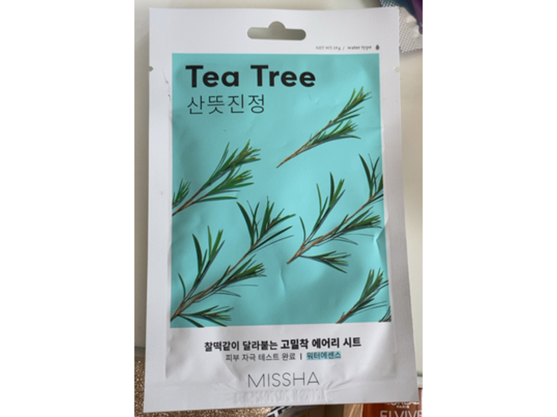Missha Airy Fit Sheet Mask, Tea Tree, 19 g