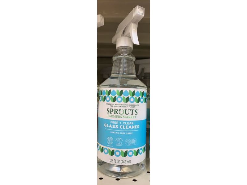 Sprouts Glass Cleaner, Free + Clear, 32 fl oz/946 mL