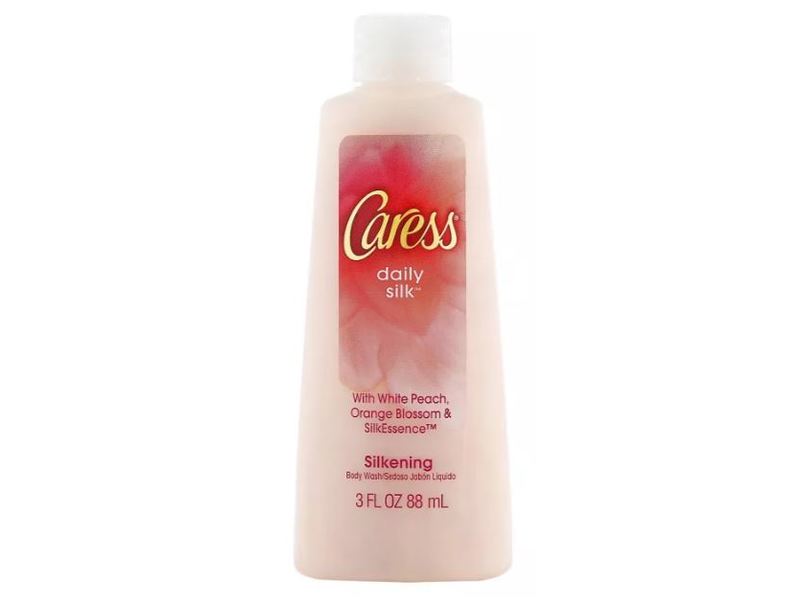 Caress Daily Silk Body Wash, White Peach & Orange Blossom, 3 fl oz ...