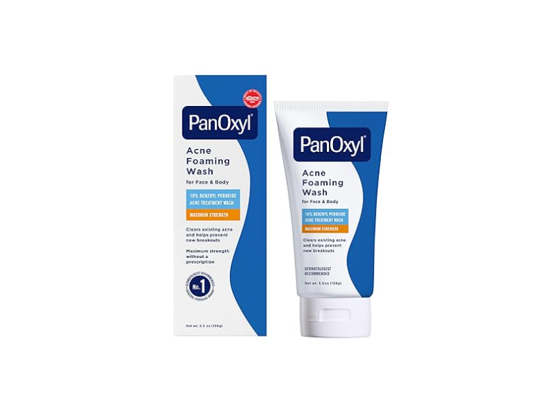 PanOxyl Acne Foaming Wash, 10% Benzoyl Peroxide, 5.5 oz/156 g