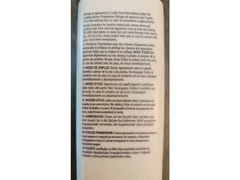 Biolage Hydra Source Daily Leave-In Tonic, Aloe + Hyaluronic Acid, 8.5 fl oz/250 mL