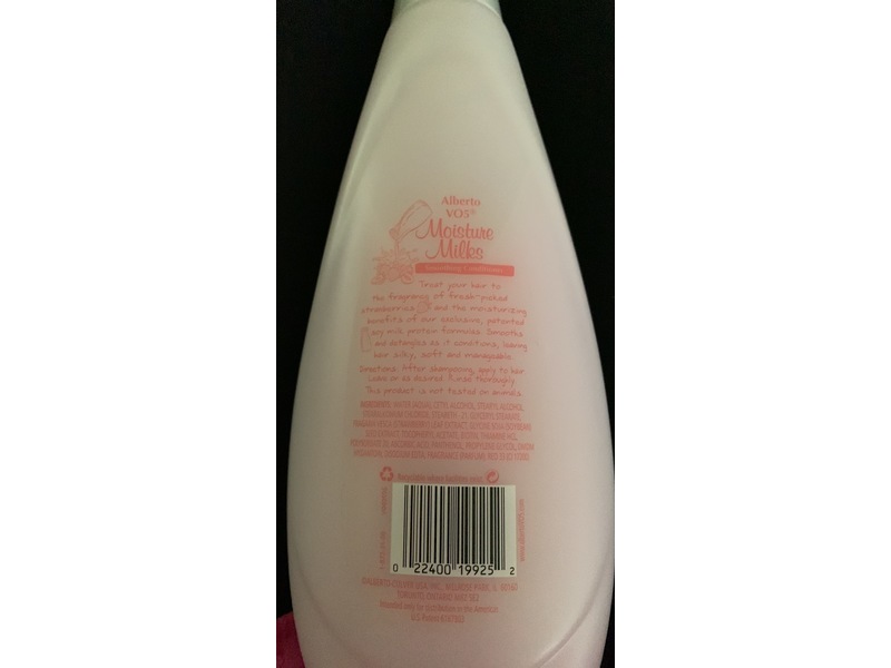 Alberto VO5 Moisture Milks Conditioner, Strawberries & Cream, 22 fl oz/665 mL