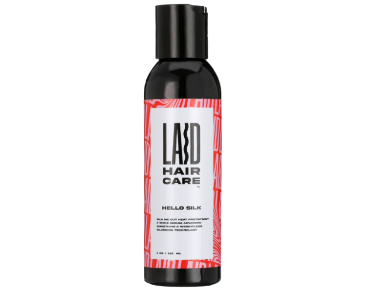 Laid Hair Care Hello Silk Heat Protectant & Shine Serum, 4 oz/118 mL