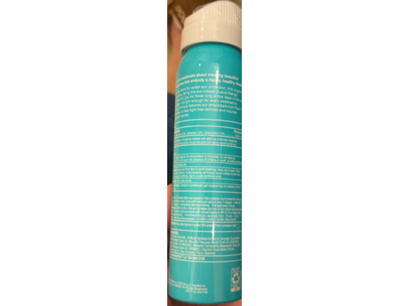 Coola Classic Sunscreen Spray, Guava Mango, SPF 50, 2 fl oz/60 mL