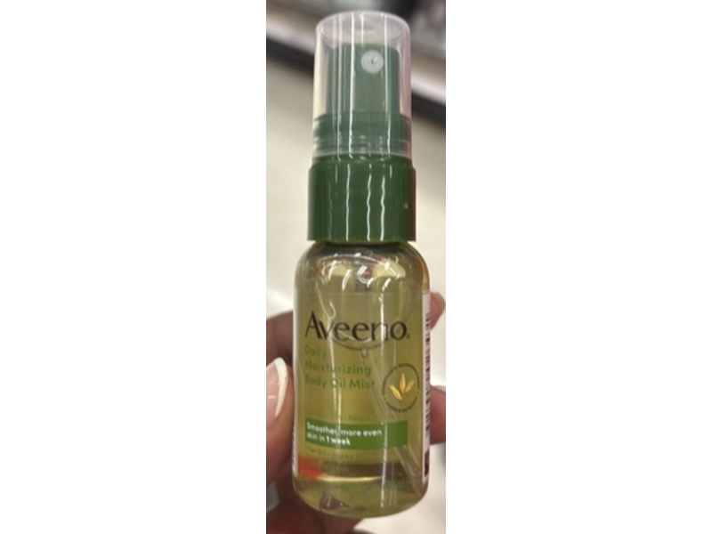 Aveeno Daily Moisturizing Body Oil Mist, Oat Oil + Jojaba Oil, 0.8 fl oz/23 mL