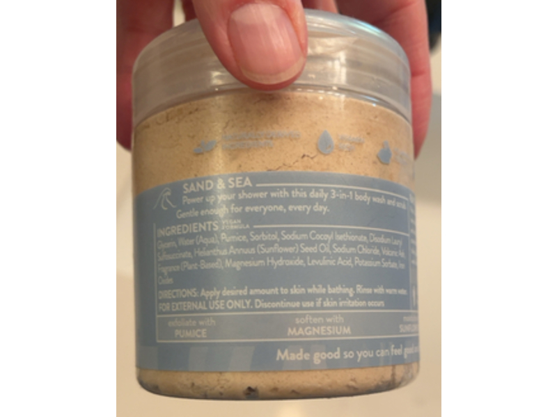 Pacha Soap Co Whipped Soap + Scrub, Sand & Sea, 8 oz/227 g