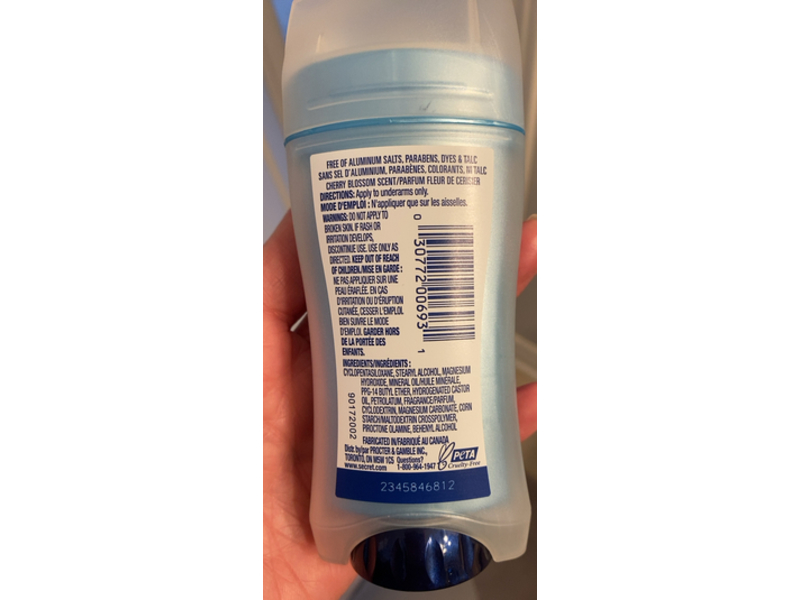 Secret Deodorant, Cherry Blossom, 68 g