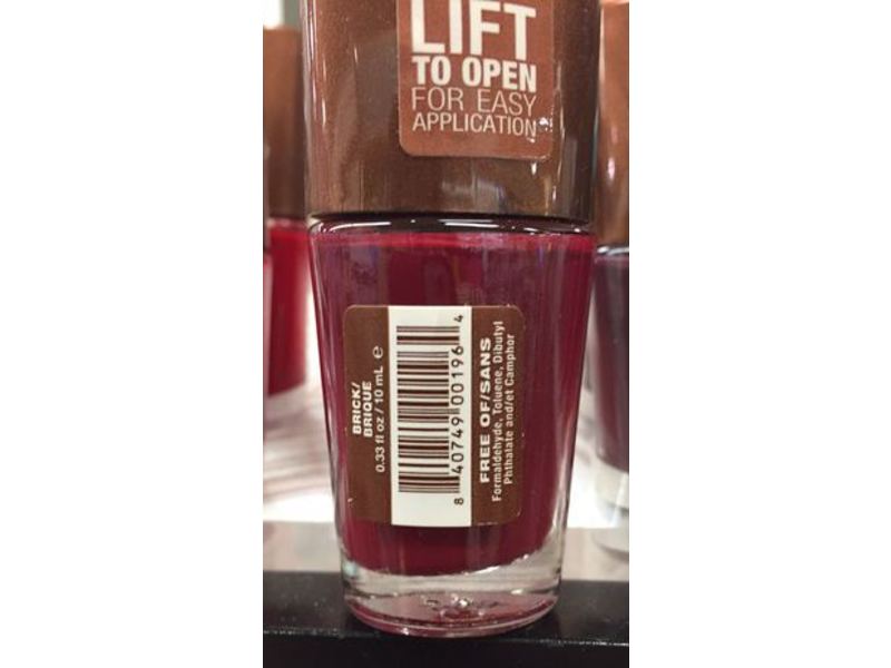 Mineral Fusion Nail Lacquer, Brick, .33 fl oz/10 mL