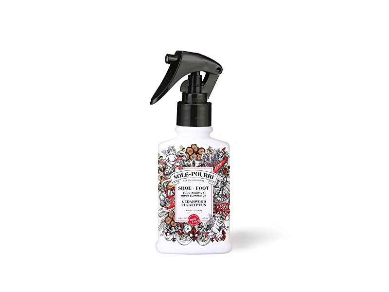 Sole-Pourri Shoe + Foot Funk-Fighting Odor Eliminator, Cedarwood Eucalyptus, 3.4 fl oz/100 mL