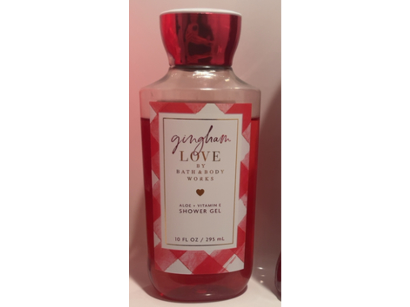Bath & Body Works Gingham Love Shower Gel, Aloe + Vitamin E, 10 fl oz/295 mL