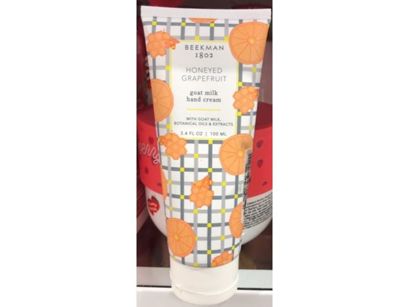 Beekman 1802 Goat Milk Hand Cream, Honeyed Grapefruit, 3.4 fl oz/100 mL