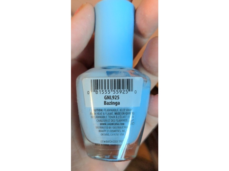 L.A. Girl Gel Extreme Shine Nail Polish, GNL925 Bazinga, 0.47 fl oz/14 mL