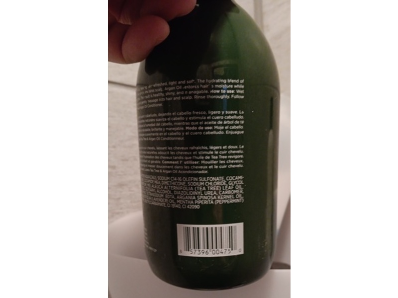 Luseta Shampoo, Tea Tree & Argan Oil,16.9 fl oz/500 mL