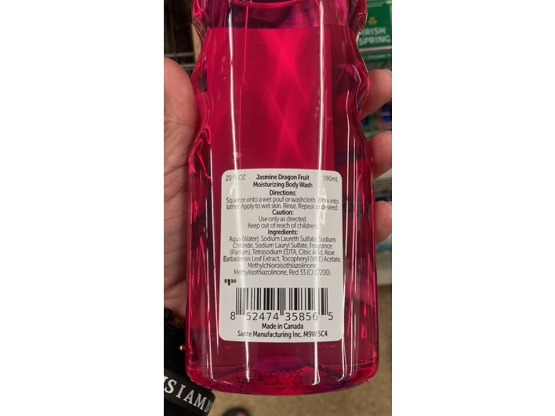 Eve St. Claire Moisturizing Body Wash, Jasmine Dragon Fruit, 20 fl oz/590 mL