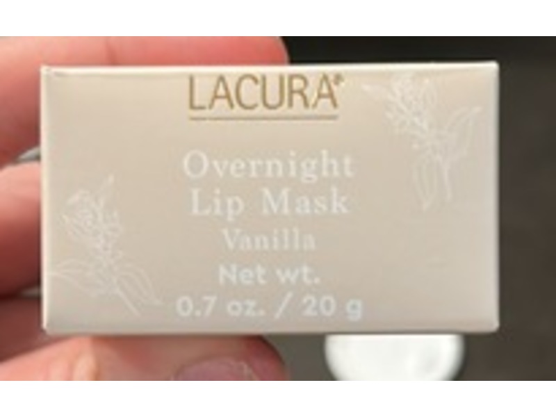 Lacura Overnight Lip Mask, Vanilla, 0.7 oz/20 g