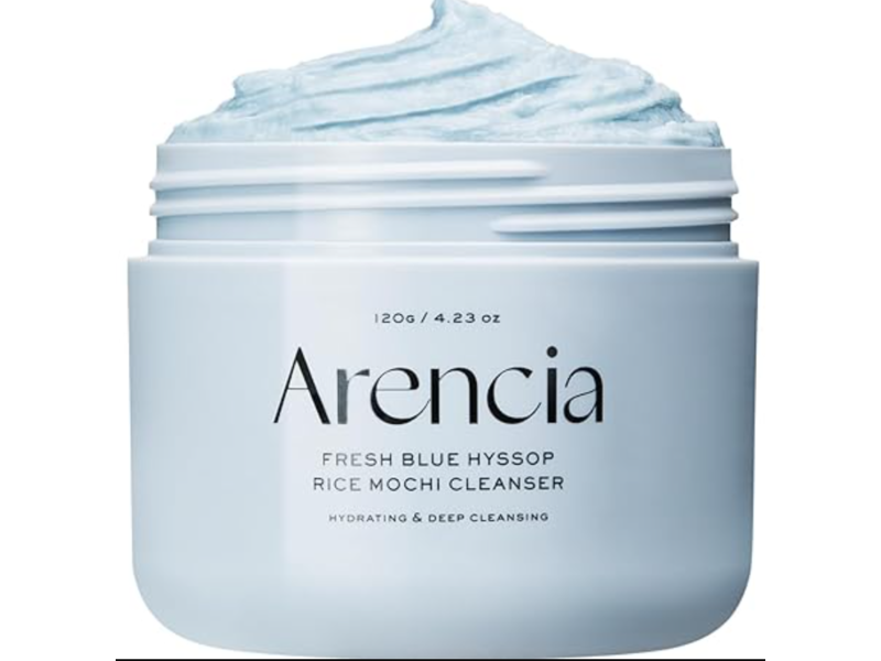Arencia Fresh Rice Mochi Cleanser, Blue Hyssop, 4.23 oz/120 g