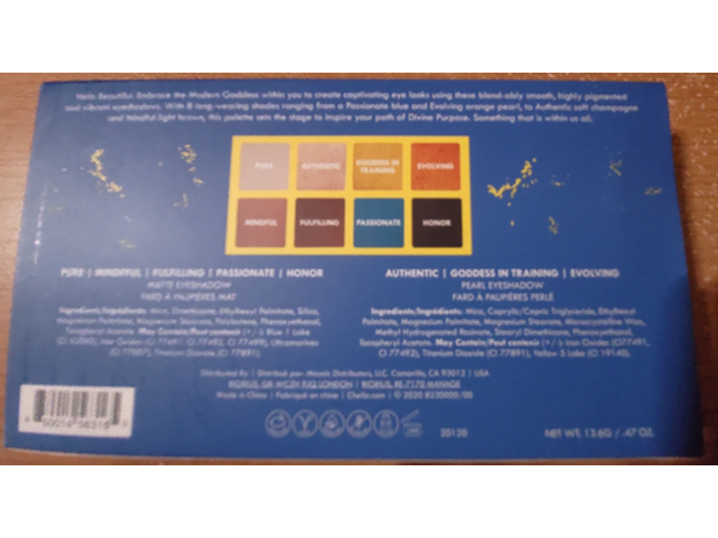 Chella Divine Purpose Eyeshadow Palette