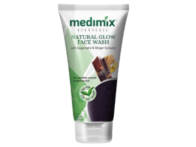 Medimix Ayurvedic Natural Glow Face Wash, Sugarcane & Ginger, 5.08 fl oz/150 mL