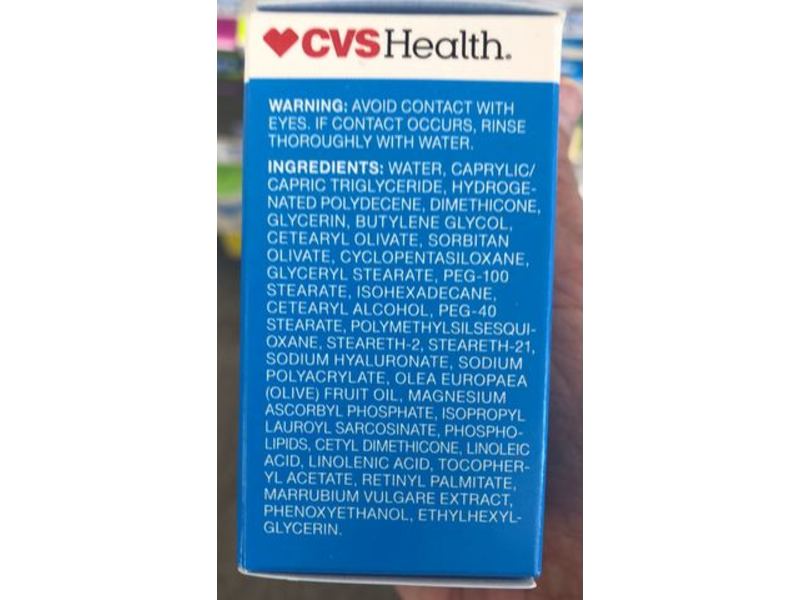 CVS Health Rich Hydrating Cream, Hyaluronic AcId, 1.7 oz/48 g