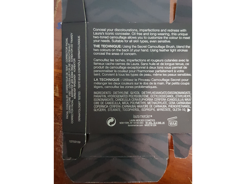 Laura Mercier Secret Camouflage Concealer, SC-1, 0.20 oz/5.92 g