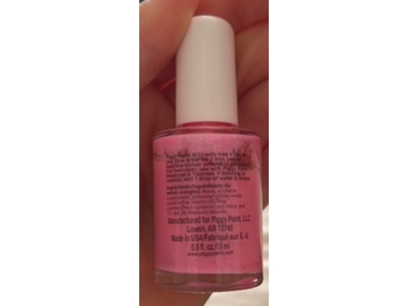Piggy Paint Natural As Mud Nail Polish, Shimmy Shimmy POP, 0.5 fl oz/15 mL