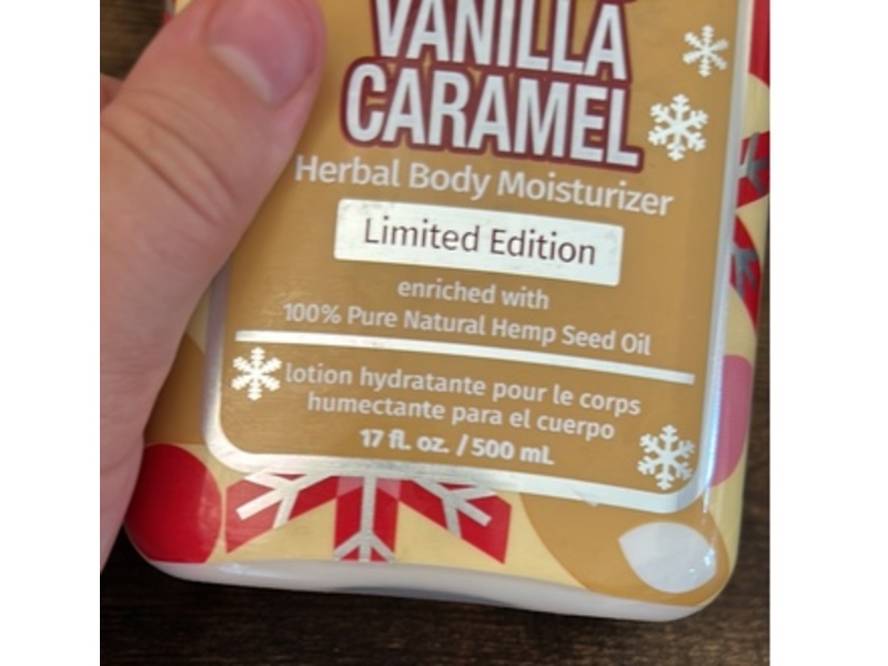 Hempz Body Lotion,Toasted Vanilla Caramel,17 oz/500 mL