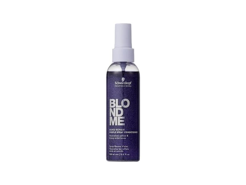 Schwarzkopf BlondMe Bond Repair Purple Spray Conditioner, 5 fl oz/150 mL