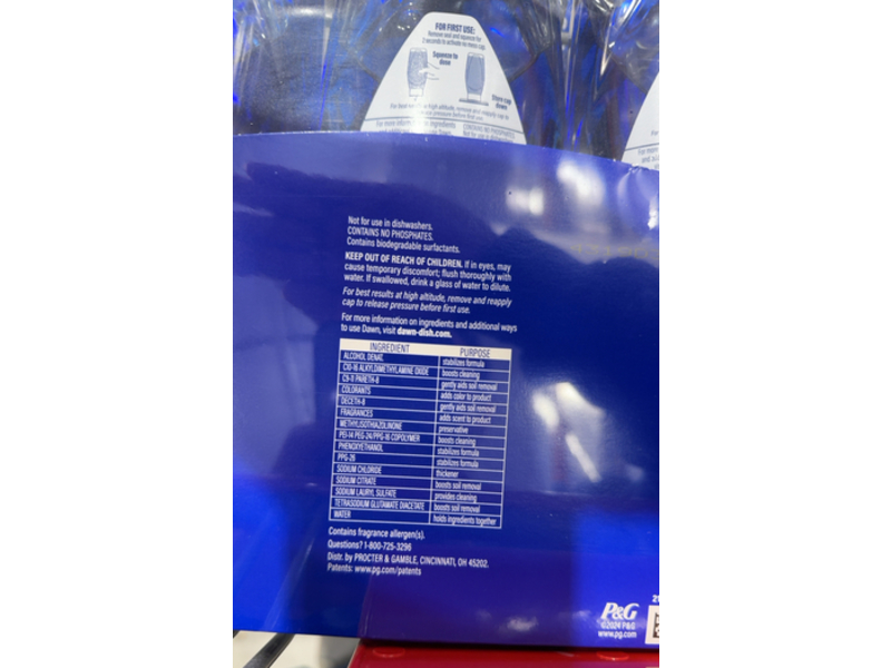 Dawn Platinum Dish Washing Liquid, Clean Lemon, 20.5 fl oz/606 mL, Pack Of 3