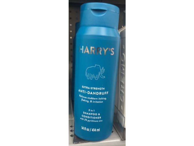 Harry's Anti-Dandruff 2 In 1 Shampoo & Conditioner, Pyrithione Zinc, 14 fl oz/414 mL, Pack Of 3