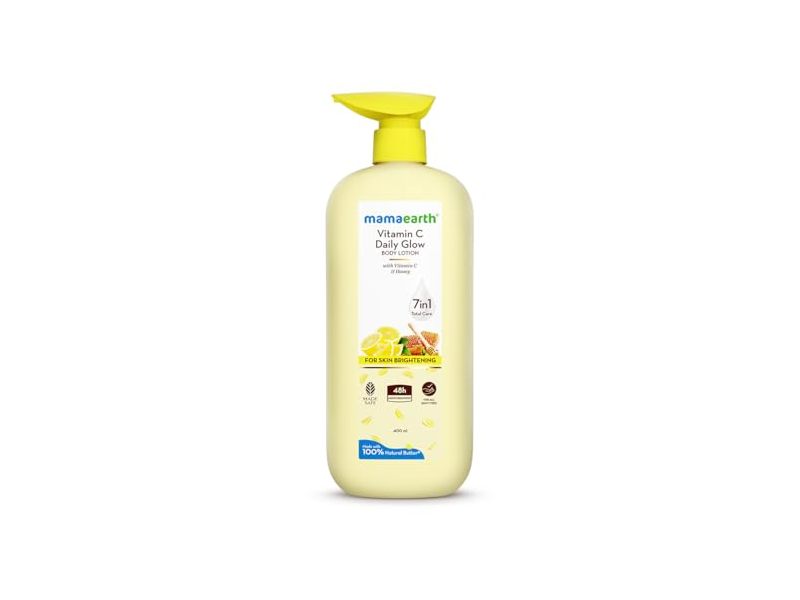 Mamaearth Vitamin C Daily Glow Body Lotion, Vitamin C & Honey, 400 mL