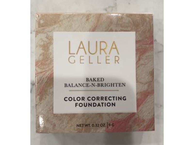 Laura Geller Baked Balance-N-Brighten Color Correcting Foundation, Porcelain, 0.32 oz/9 g