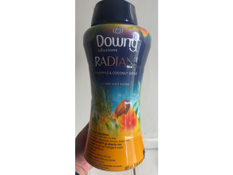 Downy Infusions Radiant In-Wash Scent Booster, Pineapple & Coconut Grove, 28.3 oz/802 g
