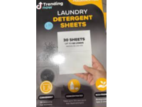 Trending Now Laundry Detergent Sheets, 60 Loads, 30 Sheets - thumbnail 1
