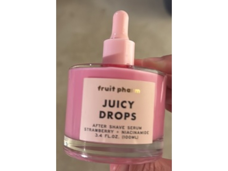 Fruit Pharm Juicy Drops After Shave Serum, Strawberry + Niacinamide, 3.4 fl oz/100 mL