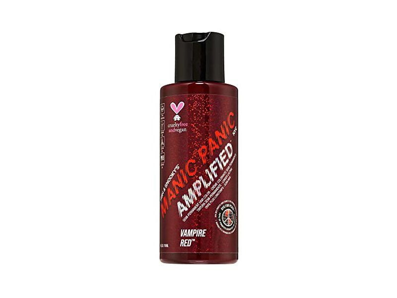Manic Panic Amplified Semi-Permanent Hair Color, Vampire Red, 4 fl oz/118 mL