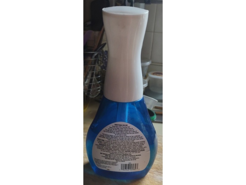 Great Value Ultra Foaming Dish Spray, Fresh, 16 fl oz/473 mL
