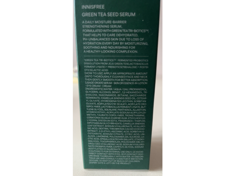 Innisfree Green Tea Seed Serum, 2.70 fl oz/80 mL
