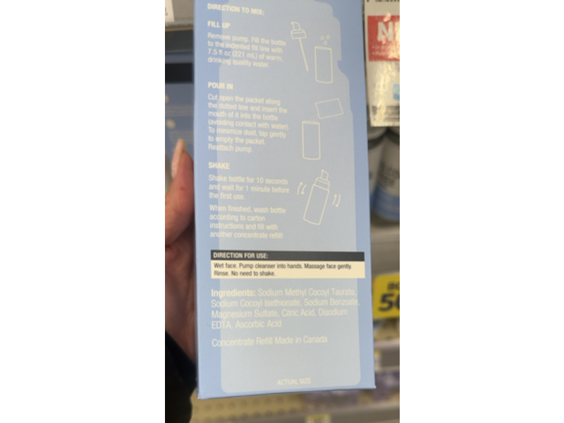 Neutrogena Reusable Gentle Foaming Facial Cleanser Bottle + Concentrate Kit