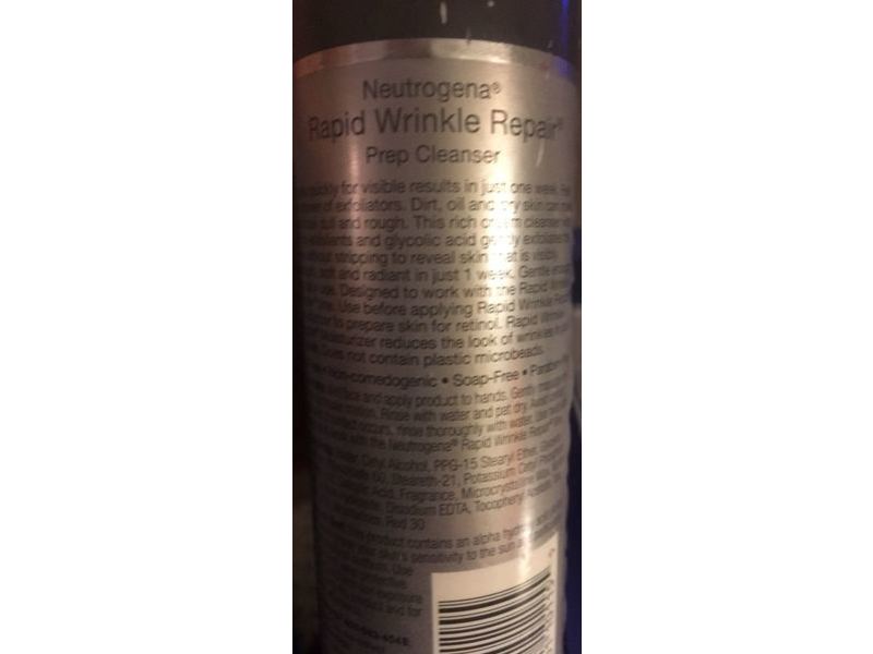 Neutrogena Rapid Wrinkle Repair Prep Cleanser, 5 oz/141 g