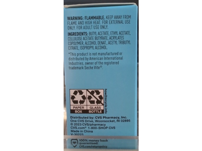 CVS Quick-Dry Top Coat, 0.54 fl oz/16 mL