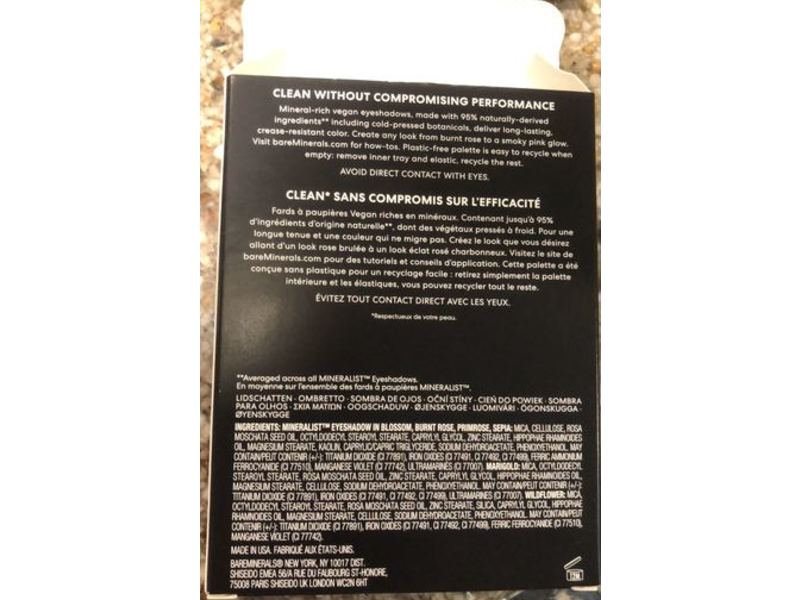 BareMinerals Mineralist Eyeshadow Palette, Rosewood, 0.04 oz