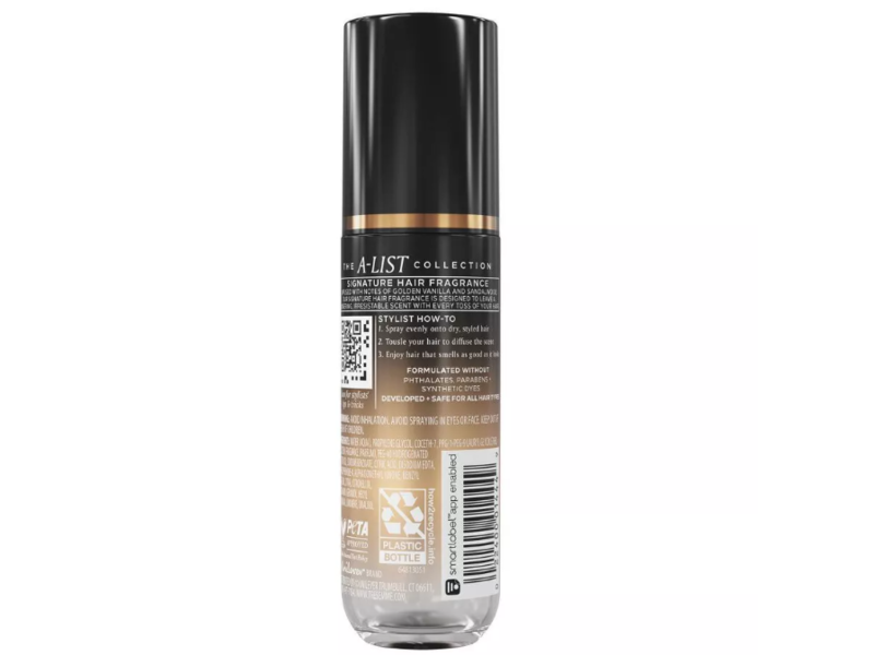 TRESemme Signature Hair Fragrance, Golden Vanilla + Sandalwood, 1.35 fl oz/39.9 mL