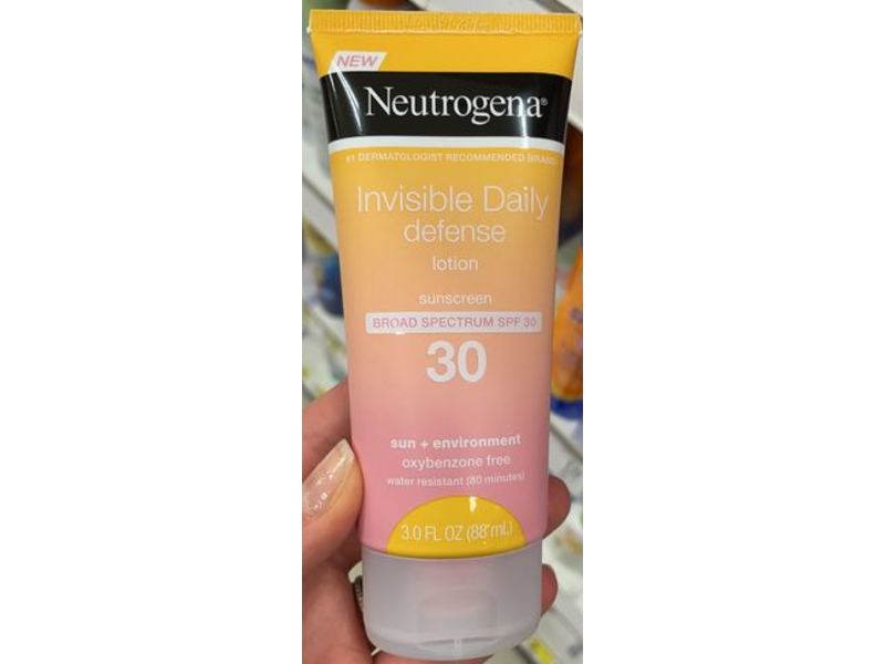 Neutrogena Invisible Daily Defense Sunscreen Lotion, SPF 30, 3 fl oz/88 mL