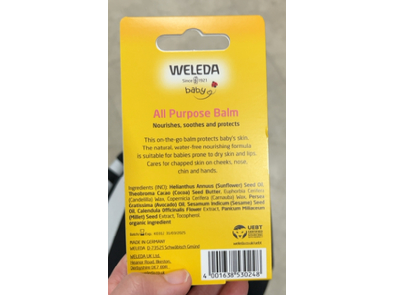 Weleda Baby All Purpose Balm, Calendula, 25 g
