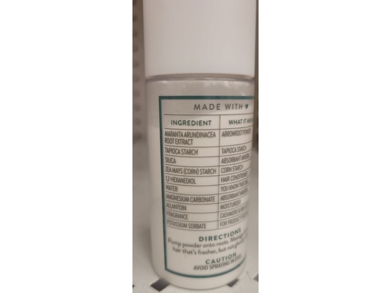 Native Dry Shampoo Powder, Cashmere & Rain, 1 oz/28 g