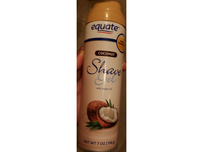 Equate Coconut Shave Gel, Argan Oil, 7 oz/198 g