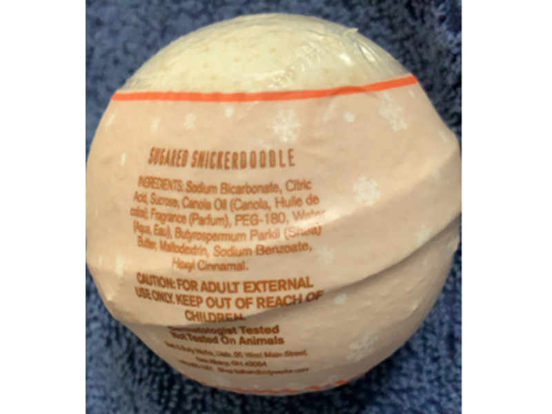 Bath & Body Works Bath Fizzy, Sugared Snickerdoodle, Shea Butter, 4.6 oz/130 g