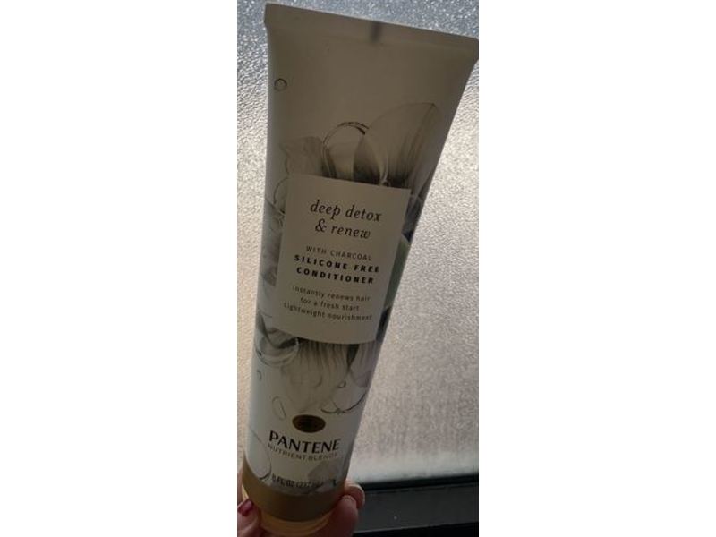 Pantene Pro-V Deep Detox & Renew Silicone Free Conditioner, Charcoal, 8.0 fl oz